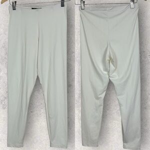 Sympli Canada White High Rise Elastic Waist Leggings Size 4 Minimalist Kundalini